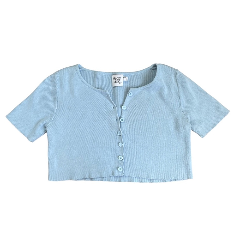Cropped Button Up Cardigan - Picture 3 of 3
